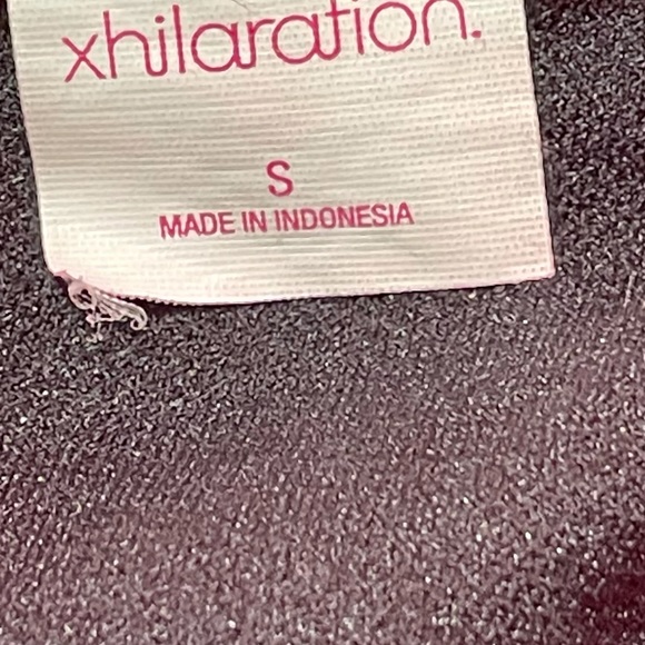 XHILARATION PINK & BLACK FLORAL BIKINI TOP M BOTTOMS SIZE S - Picture 5 of 9